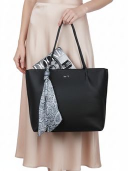 Inc.5 - Women Black Textured Shoulder Bag