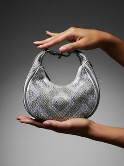 Inc.5 - Women Grey Embellished Sling Bag