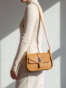 Inc.5 - Women Mustard Solid Sling Bag