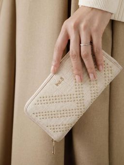 Inc.5 - Women Beige Embellished Wallet