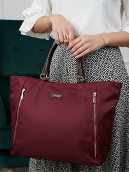 Inc.5 - Women Red Solid Handbag