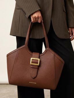 Accessorize London - Women's Brown Jules Shoulder Bag