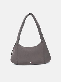 Tommy Hilfiger - Solid Brown Nylon Shoulder Bag