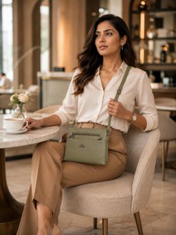 YELONA - Women's Olive Sling Bag