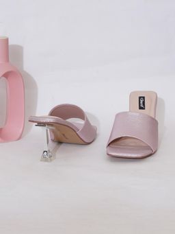 Sherrif Shoes - Women Pink Solid Casual Sandal Heels