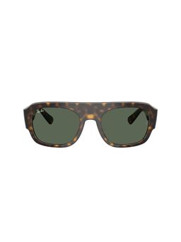 Ray-Ban - Unisex UV Protected Green Lens Square Sunglasses - 0RB221867907155