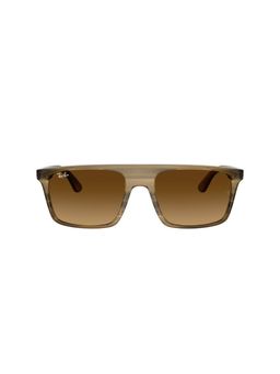 Ray-Ban - Unisex Gradient Brown Lens Square Sunglasses - 0RB222214398555