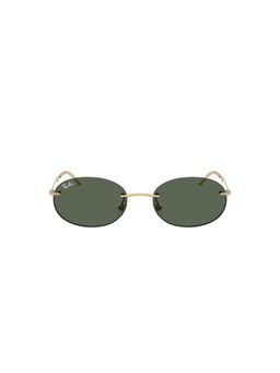 Ray-Ban - Unisex UV Protected Green Lens Oval Sunglasses - 0RB3767001/7154