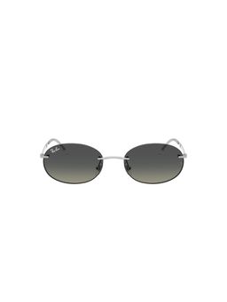 Ray-Ban - Unisex Gradient Grey Lens Oval Sunglasses - 0RB3767003/1154