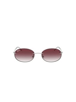 Ray-Ban - Unisex Gradient Violet Lens Oval Sunglasses - 0RB3767003/8H54