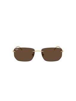 Ray-Ban - Unisex UV Protected Brown Lens Square Sunglasses - 0RB3768001/7356