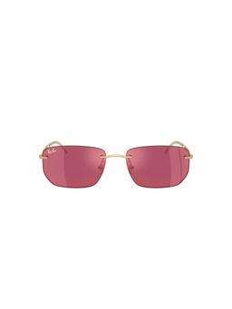 Ray-Ban - Unisex UV Protected Red Lens Square Sunglasses - 0RB3768001/D056