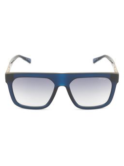 Opium Eyewear - Mens Blue Polycarbonate Lenses Blue Frame Wayfarer Sunglasses