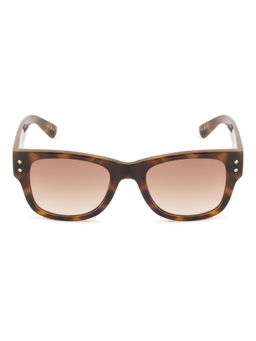 Opium Eyewear - Mens Brown Polycarbonate Lenses Brown Frame Wayfarer Sunglasses