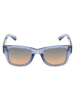 Opium Eyewear - Mens Multi-Color Polycarbonate Lenses Blue Frame Wayfarer Sunglasses