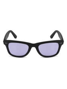 Opium Eyewear - Unisex Purple Polycarbonate Lenses Black Frame Wayfarer Sunglasses