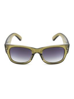 Opium Eyewear - Unisex Purple Polycarbonate Lenses Green Frame Wayfarer Sunglasses