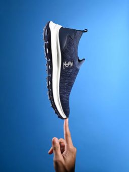 Louis Stitch - Mens Navy Blue Athleisure Fly knit Sneakers