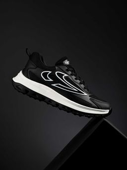 Louis Stitch - Men Orca Black Athleisure Flyknit Sneakers