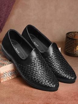 Louis Stitch - Men Black Mojaris