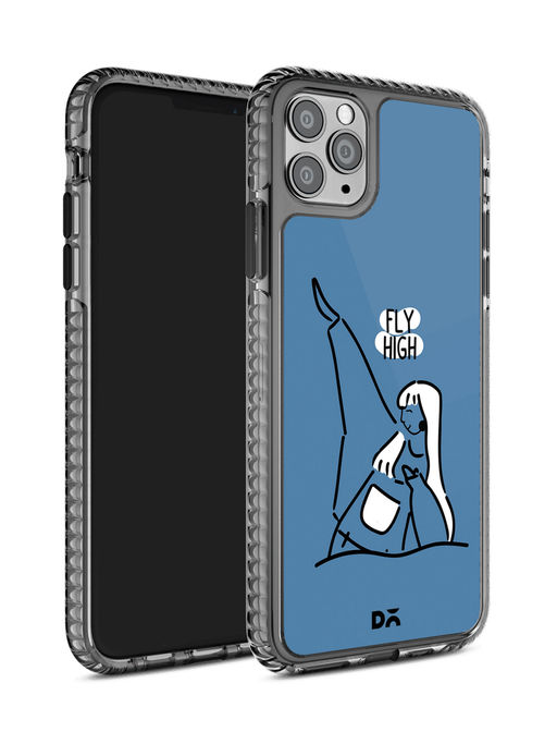 Case Iphone Dailyobjects Iphone 11 Space Disc Black Hybrid Clear