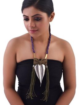 ZAZA BY SOMYA - Black Gold Plated Lure Neckpiece
