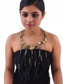 ZAZA BY SOMYA - Green Gold Plated Perfection Neckpiece