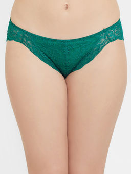 Wacoal - Plush Desire Low Waist Lacy Bikini Panty - Green