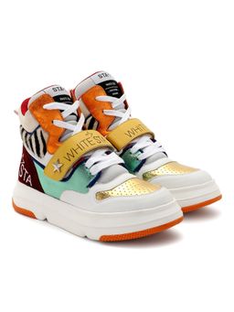 Saint G - Pu Coated Multi-Color Leather Women Sneaker