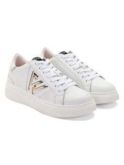 Saint G - White Pu Coated Leather Women Sneaker