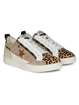 Saint G - Taupe Pu Leather Women Sneaker