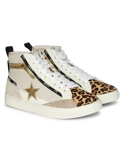 Saint G - Taupe Pu Leather Women Sneaker