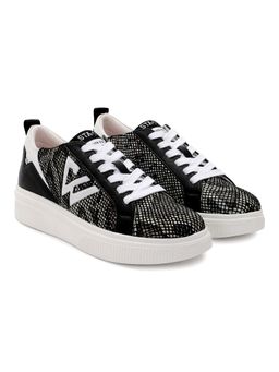 Saint G - Black Pu Leather Women Sneaker