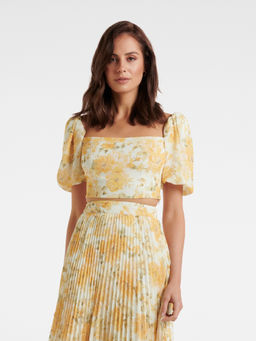 Forever New - Susanna Puff Sleeve Co Ord Top
