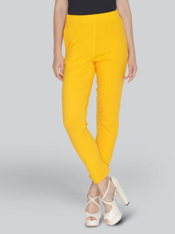Lyra - Solid Coloured Free Size Kurti Pant for Women-Yellow