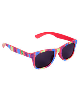 Spiky - Red Frame Black Lense Wayfarer UV Protection Sunglass Str_Red_Multi