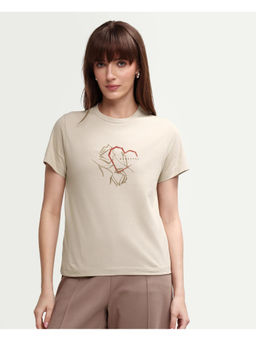 RAREISM - Floral Chest Print T-Shirt