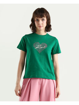 RAREISM - Heart Printed T-Shirt