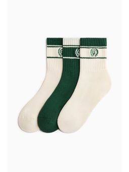 H&M MOVE - Kids Green 3-Pack Sports Socks