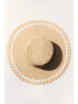 H&M - Women Beige Straw Hat