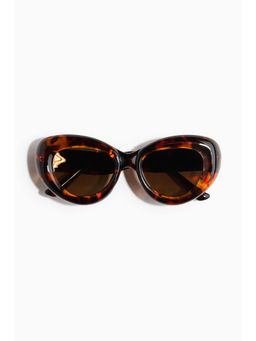 H&M - Women Brown Chunky Polarised Sunglasses