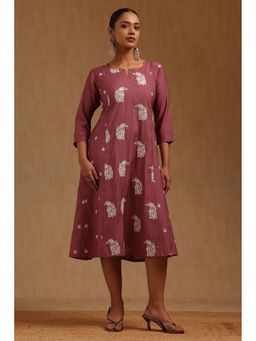 Soch - Mauve Floral Midi Dress