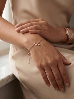 Carlton London - 925 Silver Moon Charm Bracelet