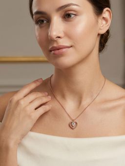 Carlton London - 925 Silver Heart Necklace