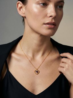 Carlton London - 925 Silver Saphire Necklace