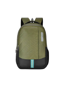Safari - Unisex Olive Polyester Colorblock 32Ltr Backpack (L)