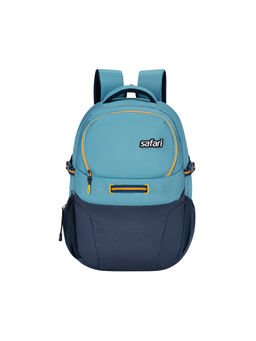 Safari - Unisex Blue Polyester Colorblock 42Ltr Backpack (L)