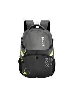 Safari - Unisex Grey Polyester Graphic 42Ltr Backpack (L)