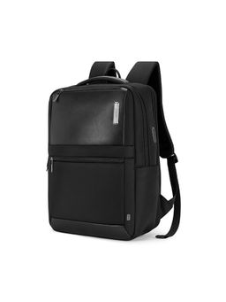 Safari - Unisex Black Polyester Solid/Plain 26Ltr Backpack (L)