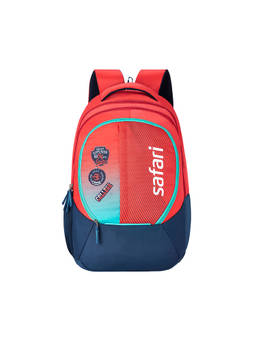 Safari - Unisex Red Polyester Graphic 37Ltr Backpack (L)